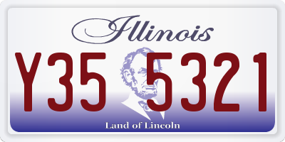 IL license plate Y355321