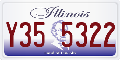 IL license plate Y355322