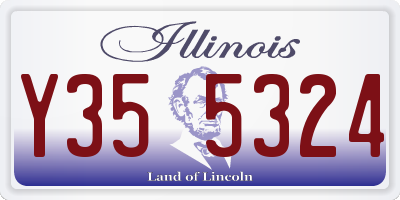 IL license plate Y355324
