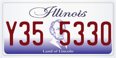 IL license plate Y355330