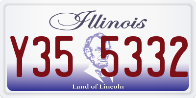 IL license plate Y355332