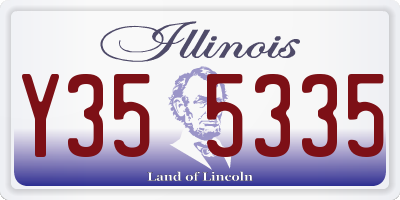 IL license plate Y355335