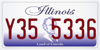 IL license plate Y355336