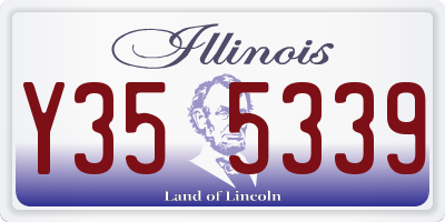 IL license plate Y355339