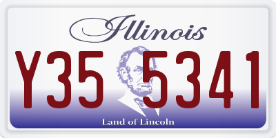 IL license plate Y355341