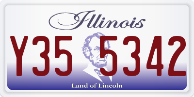 IL license plate Y355342