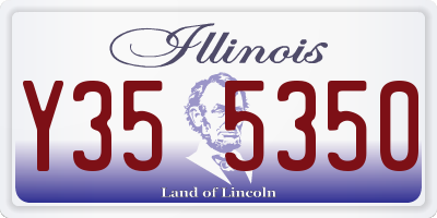 IL license plate Y355350
