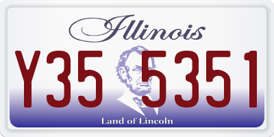 IL license plate Y355351