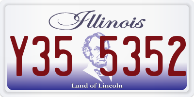 IL license plate Y355352