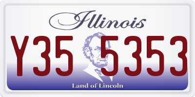 IL license plate Y355353