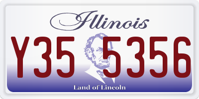 IL license plate Y355356