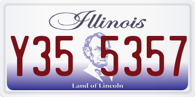 IL license plate Y355357