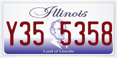 IL license plate Y355358