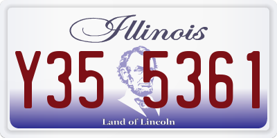 IL license plate Y355361