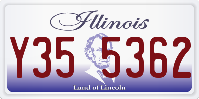 IL license plate Y355362