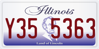 IL license plate Y355363
