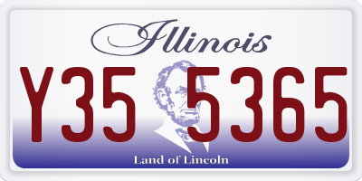 IL license plate Y355365