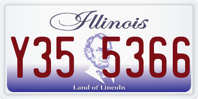 IL license plate Y355366