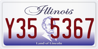 IL license plate Y355367