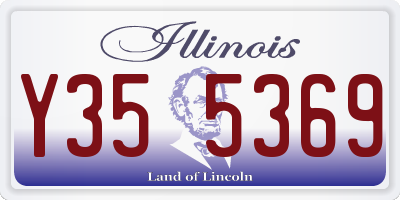 IL license plate Y355369