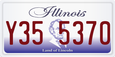 IL license plate Y355370