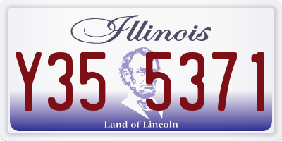 IL license plate Y355371