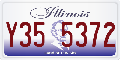 IL license plate Y355372