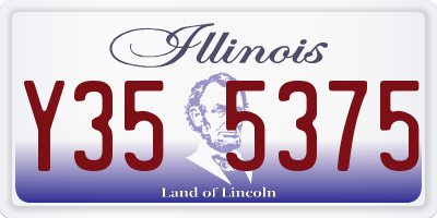 IL license plate Y355375