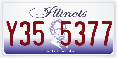 IL license plate Y355377