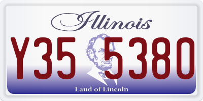 IL license plate Y355380