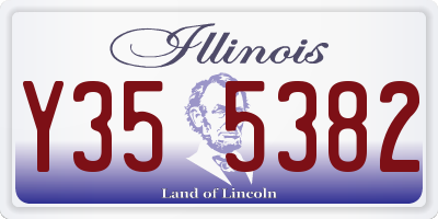 IL license plate Y355382