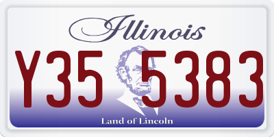 IL license plate Y355383