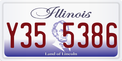 IL license plate Y355386