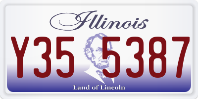 IL license plate Y355387