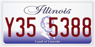 IL license plate Y355388