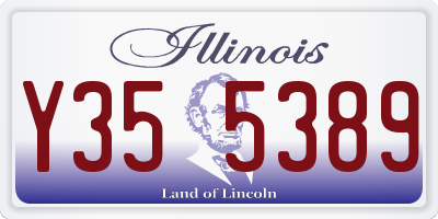 IL license plate Y355389