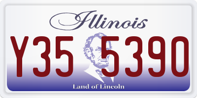 IL license plate Y355390