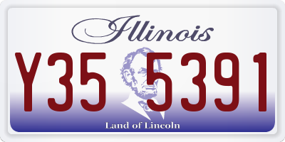 IL license plate Y355391