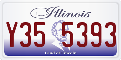 IL license plate Y355393