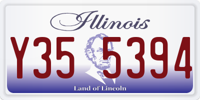 IL license plate Y355394