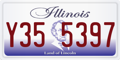 IL license plate Y355397