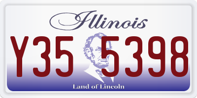 IL license plate Y355398
