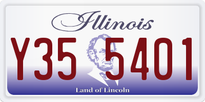 IL license plate Y355401