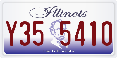 IL license plate Y355410