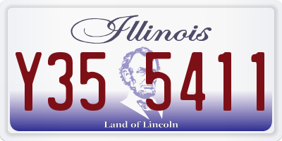 IL license plate Y355411