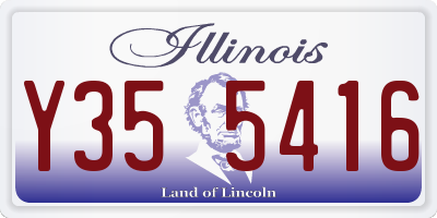 IL license plate Y355416