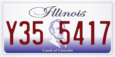 IL license plate Y355417