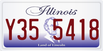 IL license plate Y355418