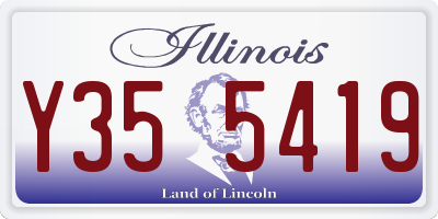 IL license plate Y355419