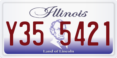 IL license plate Y355421